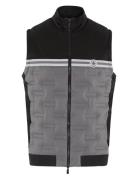 Original Penguin Golf Quilted Mixed Dmedia 80´S´block Vest Svart