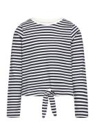 Vero Moda Girl Vmsillealma Ls Knot Top Jrs Girl Marinblå