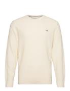 GANT Cotton Texture C-Neck Kräm