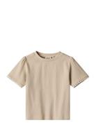 Wheat T-Shirt S/S Iris Beige