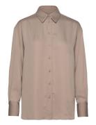 Calvin Klein Recycled Cdc Relaxed Shirt Brun