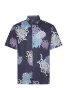 Superdry Hawaiian Shirt Blå