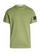 Calvin Klein Jeans Badge Waffle Tee Khaki Green