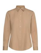 Lauren Ralph Lauren Featherweight Cotton Shirt Beige