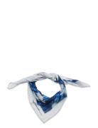 Mads Nørgaard Soft Cotton Self Scarf Tie Dye Blå