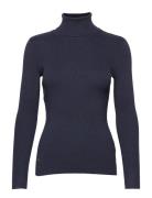 Lauren Ralph Lauren Ribbed Turtleneck Sweater Blå