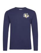 Double A By Wood Wood Mel Wizard Badge Long Sleeve Marinblå