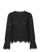 YAS Yasperla Ls Lace Top S. Noos Svart