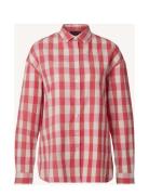 Lexington Clothing Edith Organic Cotton Flannel Check Shirt Rosa