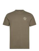 Lindbergh Photo Print Tee S/S Khaki Green