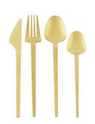 Vienna Flatware - 24 Piece Set Home Tableware Cutlery Cutlery Set Gold...