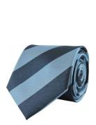 Portia 1924 Striped Silk Tie Blå