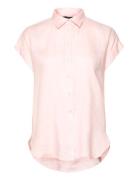 Lauren Ralph Lauren Linen Dolman-Sleeve Shirt Rosa