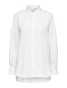 Selected Femme Slfsanni Ls Shirt Vit