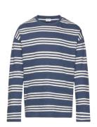 Lindex Top Ls Essential Stripe Blå