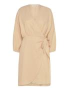 MSCH Copenhagen Mschmirilla 3/4 Wrap Dress Beige