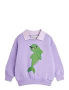 Mini Rodini Dolphin Sp Collar Sweatshirt Lila