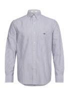 GANT Reg Classic Oxford Stripe Shirt Marinblå