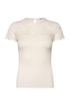 Rosemunde Silk T-Shirt W/ Lace Vit