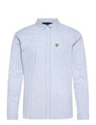 Lyle & Scott Ls Slim Fit Gingham Shirt Blå