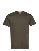 Mos Mosh Gallery Mmgperry V-Ss Tee Khaki Green