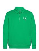 Lyle & Scott Sport Ls Logo Quarter Zip Sweatshirt Grön