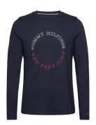 Tommy Hilfiger Monotype Roundle Ls Tee Marinblå