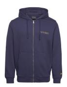 Lyle & Scott Collegiate Full Zip Hoodie Marinblå