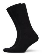 Panos Emporio Pe 2Pk Calle Premium Mercerized Wool Rib Svart