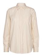 GANT Rel Classic Poplin Striped Shirt Beige