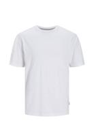 Jack & J S Jprcc Soft Linen Blend Ss Tee Vit