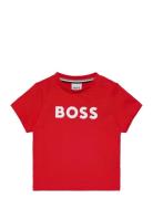 BOSS Short Sleeves Tee-Shirt Röd