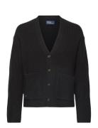 Polo Ralph Lauren Rib-Knit Wool-Cashmere V-Neck Cardigan Svart