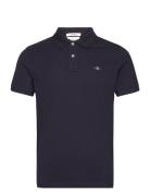 GANT Slim Shield Ss Pique Polo Marinblå