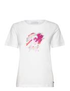 Coster Copenhagen T-Shirt With Paint Mix - Mid Sleeve Vit