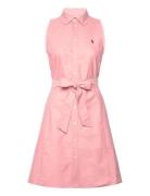 Polo Ralph Lauren Oxford Sleeveless Shirtdress Rosa