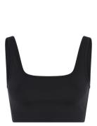 Girlfriend Collective Tipped Tommy Bra, Square-Neck Svart