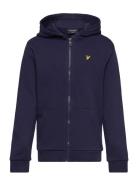 Lyle & Scott Zip Through Hoodie Marinblå