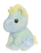 Teddykompaniet Unicorn, Rainbowcoloured, Yellow Blå