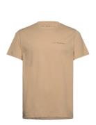 S.T. VALENTIN Heavyweight Organic Logo Tee Beige