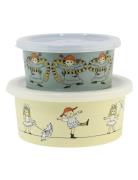 Pippi Cirkus, Snackbox, 2-Pack Home Meal Time Lunch Boxes Multi/patter...