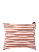 White/Terra Striped Cotton Poplin Pillowcase Home Textiles Bedtextiles...