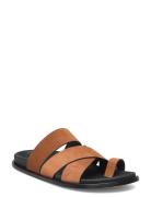 ALOHAS Harllow Suede Brown Leather Sandals Brun