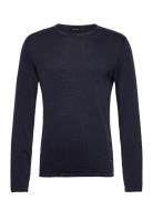 Jack & J S Jjeleo Knit Crew Neck Noos Marinblå