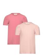 Creamie T-Shirt Ss 2-Pack Rosa