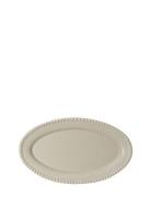 PotteryJo Daria Oval Platter Beige