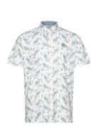 PUMA Golf Cloudspun Paisley Polo Vit