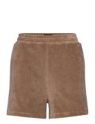 Lexington Clothing Andy Organic Cotton Velour Shorts Beige