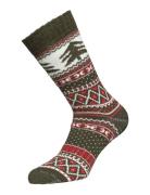 Alpacasocks&Co Winter Alpaca Tree 1-Pack Khaki Green