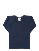 Copenhagen Colors Merino Light Knitted T-Shirt Ls Marinblå